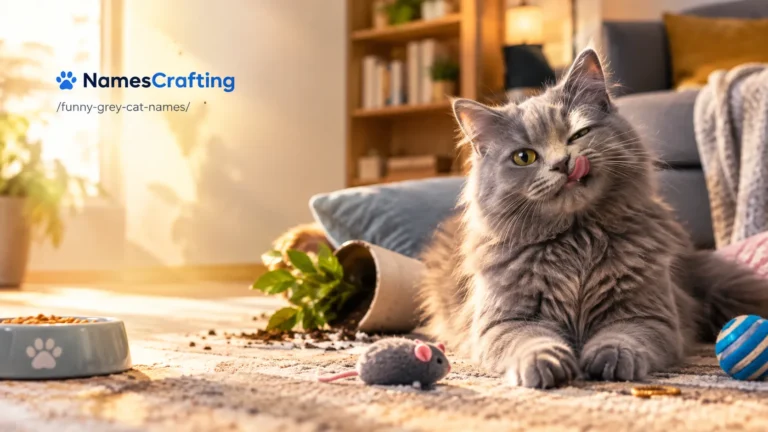Funny Grey Cat Names