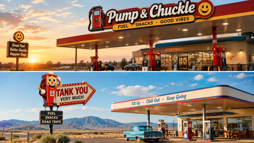 Funny Gas Station Names